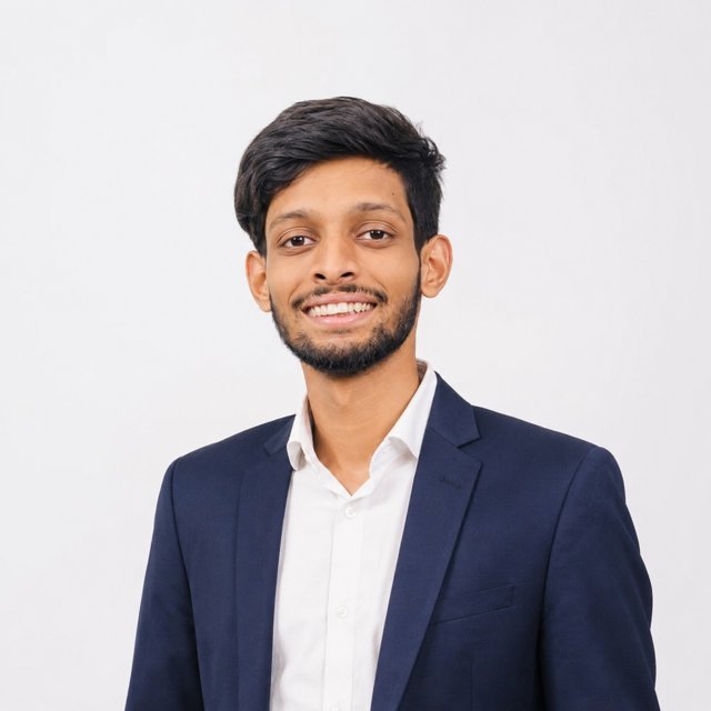 Md Rabby Alam in a navy suit